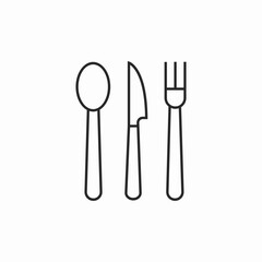 utensils dining icon sign vector