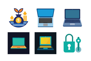 set of computer icons