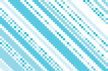 Abstract vector illustration featuring a blue pixelated pattern with diagonal lines. This geometric design creates a visually striking and modern aesthetic for digital projects.