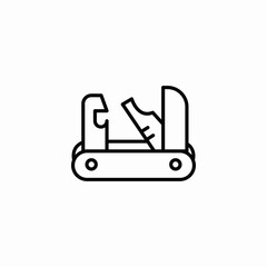 army knife icon sign vector