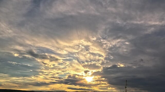 Cloudy sky timelapse floating cloudscape air atmosphere. Travel, adventure. Beautiful peaceful movement cloud white fluffy cumulus heaven background nature summer landscape time lapse, tropical beach.