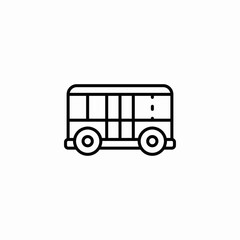 bus transport icon sign vector