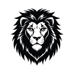 Lion Head Silhouette vector logo, icon illustration.. Lion head art silhouette vector design. Lion logo set.
