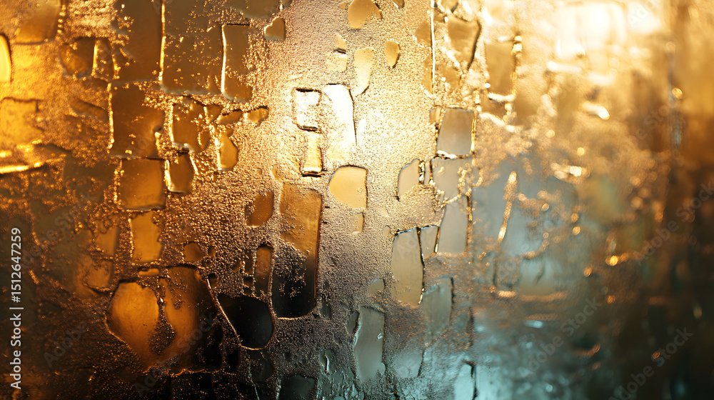 Poster abstract metallic texture with light reflections and dynamic patterns