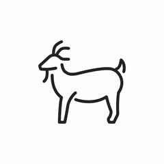 scapegoat animal icon sign vector