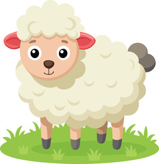 vector illustration of a sheep