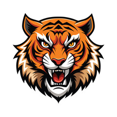 Tiger head  Silhouette  vector logo illustration. Tiger head art silhouette vector illustrations icon, logo design set .