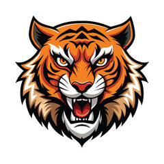 Tiger head  Silhouette  vector logo illustration. Tiger head art silhouette vector illustrations icon, logo design set .