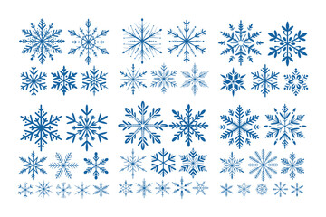 Snowflake Vector Collection  Winter Holiday Decorative Elements