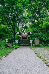  箱根の深緑の中で静かに佇む公時神社の神聖な空間　神奈川県箱根町
