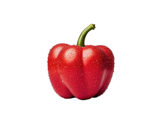 Vibrant Red Bell Pepper: A captivating macro shot captures the radiant essence of a succulent red bell pepper, with its fresh vibrant color and perfect form, a culinary delight.