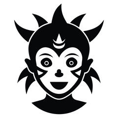 vector illustration of a festival mask