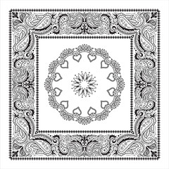 white   color,  bandana  vector design