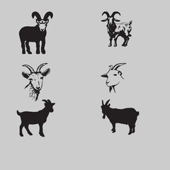 Goat icon design template isolated vector image..