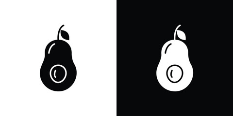Avocado icon illustration. icon templates pack.