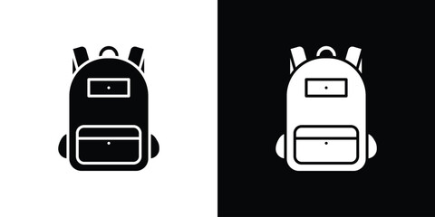 Backpack icon illustration. icon templates pack.