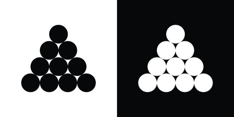 Ball pile icon illustration. icon templates pack.