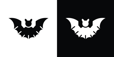 Bat icon illustration. icon templates pack.