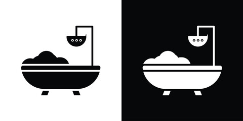 Bath icon illustration. icon templates pack.