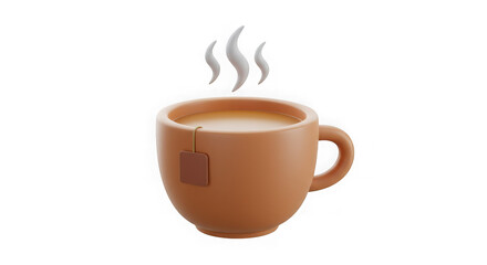 Warm Cup of Tea: 3D Render of a Relaxing Beverage