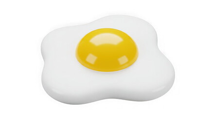 Fototapeta premium Perfect Sunny-Side Up Egg: A Vibrant Culinary Icon