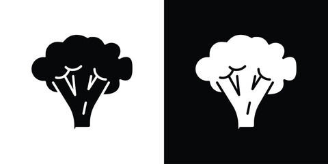 Broccoli icon illustration. icon templates pack.