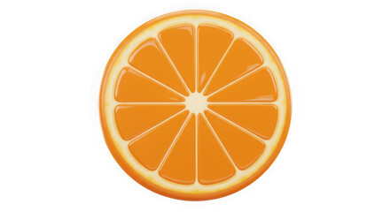 Juicy Orange Slice: Vibrant Citrus Fruit, Perfect for Designs
