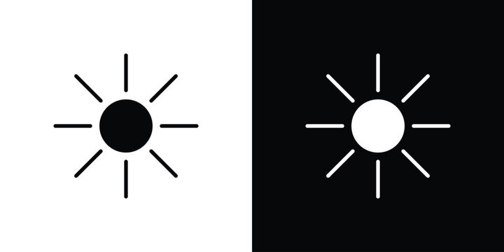 Brightness icon illustration. icon templates pack.