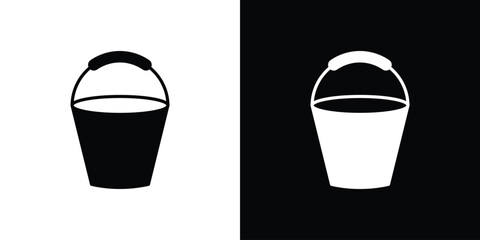 Bucket icon illustration. icon templates pack.