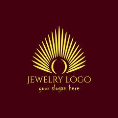 jewelry store logo design vector	
