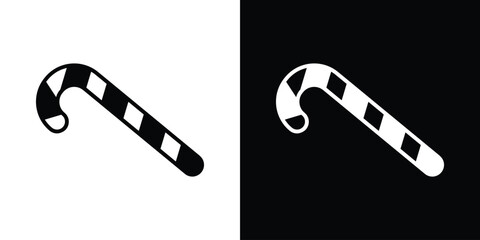 Candy Cane icon illustration. icon templates pack.