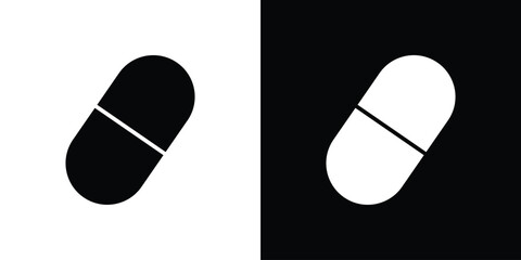Capsules icon illustration. icon templates pack.