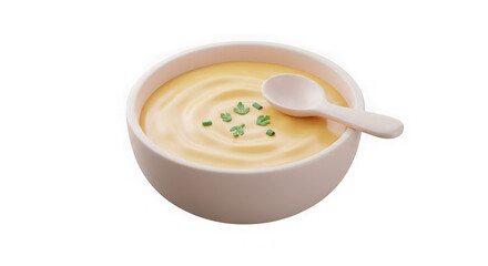 Creamy Soup Bowl: Delicious Food Photography