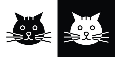 Cat icon illustration. icon templates pack.