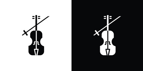 Cello icon illustration. icon templates pack.
