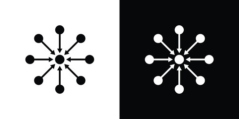 Centralized icon illustration. icon templates pack.