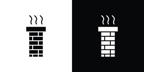 Chimney icon illustration. icon templates pack.