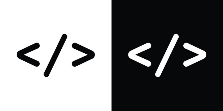 Code icon illustration. icon templates pack.