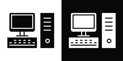 Computer icon illustration. icon templates pack.