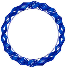 blue circle frame
