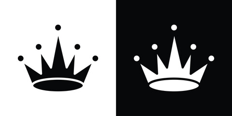Crown icon illustration. icon templates pack.