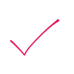 red check mark
