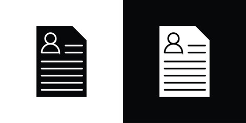 CV icon illustration. icon templates pack.