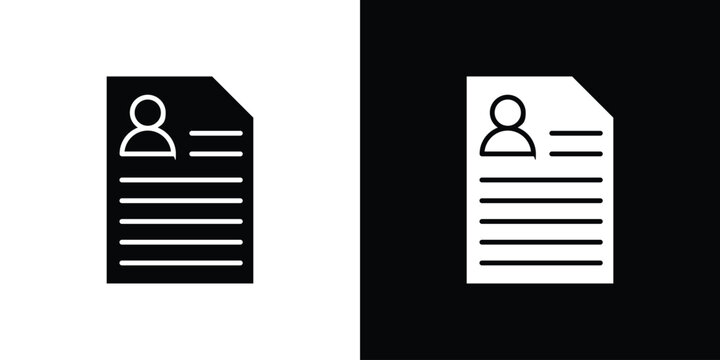 CV icon illustration. icon templates pack.