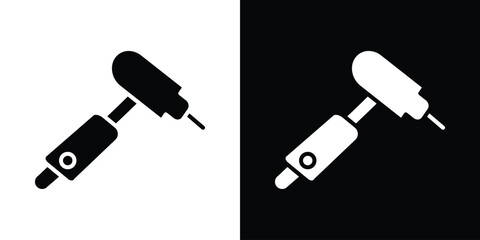 Dental drill icon illustration. icon templates pack.