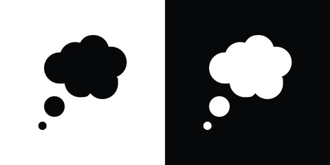 Dream cloud icon illustration. icon templates pack.