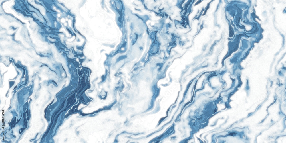 Poster captivating abstract featuring swirling blue and white patterns, reminiscent of marble. fluid art oc