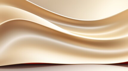 Long, flowing piece of fabric with a gold hue. The fabric is draped over a wall, creating a sense of movement and elegance