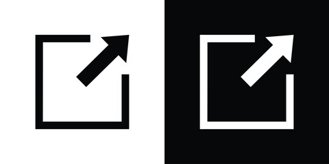 External link icon illustration. icon templates pack.