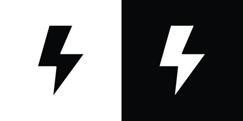 Flash icon illustration. icon templates pack.